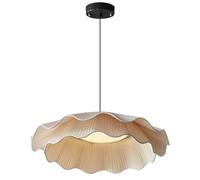 PLSDH Lámparas De Araña De Techo De Dormitorio Estilo Crema Francesa,Luces Colgantes De Atenuación LED 48W 3000K/4000K/6000K,Lámpara Colgante De Pantalla De Tela Hecha A Mano para Restaurante