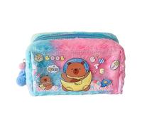 Plsuh Estuche para lápices con diseño de animales, gran capacidad, peso ligero, bolsa organizadora de cosméticos de viaje para estudiantes, mujeres y niñas, Hydrochoerus Pen Owner