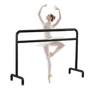 PLSZLL Barra de Ballet Sencilla de Metal Negro. La Barra de compresión de piernas de Doble Capa es Adecuada para estiramientos de Adultos y niños.