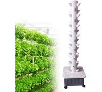 PLSZLL GFF, Kit de Torre hidropónica de 15 Capas y 45 Agujeros, Sistema de Cultivo hidropónico, Torre hidropónica, Kit de Cultivo para Frutas y Verduras.