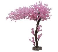 PLSZLL Grandes árboles Artificiales de Cerezo en Flor de Color Rosa, Flores Artificiales para Interiores y Exteriores, hogar, Oficina, Fiestas, 2,5 m x 2 m