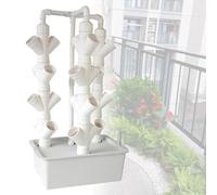 PLSZLL Kit de Cultivo hidropónico: Sistema de Cultivo hidropónico y Jardinera Vertical para hortalizas de Hoja, Equipo de plantación hidropónica de 24/32 Agujeros con Bomba de Agua, 24 Agujeros.