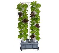 PLSZLL Kit de Torre de Cultivo hidropónico Vertical con Bomba, Sistema de jardín Inteligente para Interiores y Exteriores para hortalizas, Tanque de Agua móvil para Aficionados a la jardinería.