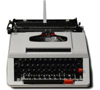 PLSZLL Máquina de Escribir Vintage, Teclado mecánico, Acero, Oficina, procesador de Textos, Escritura de Sobres, Toma de Notas, Novela (B)