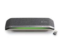 PLT Poly Sync 40+ USB/Bluetooth altavoz con adaptador BT600 (renovado) | Matriz de 3 micrófonos, audio dúplex completo, tiempo de conversación de 30 horas, rango Bluetooth de 30 m, conectividad USB