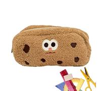 Plüsch Stiftkoffer | Bleistiftbeutel | Schulzubehör - Niedlich Cookie Plüsch Große Kapazität Tragbar 21x13cm | Stiftmäppchen Münzen Karten Kleine Gegenstände | Kinder Mädchen Schule Büro Geschenk
