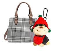 Plüsch Tassenanhänger | Biene Hund Schulranzen Plüsch Anhänger - Trendiger Anhänger Für Geburtstag Weihnachten Schlüsselanhänger Rucksack Tasche Deko, A, Consulte la descripción