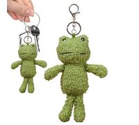 PLüschfrosch Key Pendant-Soft Toy Design, Soft | Frog de dibujos animados | con dulce expresión facial, regalo como colgante para una bolsa de niños o bolsa de regalo