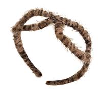 Plüschstirnband, Leopardendruckstirnband,Sonnenbrille Geformte Spa -Stirnband - Mode -Leoparden -4,72x5,91x1,97 Zoll-up Und SportSinnvolles Geschenk