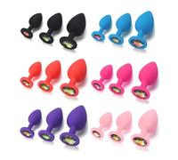 Plug Anal 3 tamaños juguetes sexuales para adultos joyería de gel de sílice sexo Anal próstata Anal Butt Plug Para mujeres hombre pareja Gay Unisex