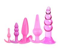Plug Anal 4/5/7/8 unids/set consolador con tapón Anal de silicona, tapón Anal para masturbación, tapón Anal, juguetes sexuales, combinación de cuentas anales, Juguetes sexuales