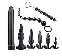 Plug Anal 4/5/7/8 unids/set Silicagel tapón Anal consolador masturbación Anal tapón vaginal juguetes sexuales combinación Anal cuentas juguetes sexuales