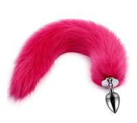 Plug Anal 5 colores 5 tamaños tapón Anal de Metal erótico BDSM cola de zorro fetiche tapón Anal juguetes sexuales Para mujeres Gay Cosplay juegos para adultos