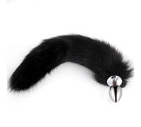 Plug Anal 5 colores 5 tamaños tapón Anal de Metal erótico BDSM cola de zorro fetiche tapón Anal juguetes sexuales Para mujeres Gay Cosplay juegos para adultos