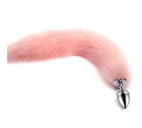 Plug Anal 5 colores 5 tamaños tapón Anal de Metal erótico BDSM cola de zorro fetiche tapón Anal juguetes sexuales Para mujeres Gay Cosplay juegos para adultos