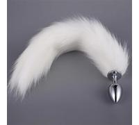 Plug Anal 5 colores 5 tamaños tapón Anal de Metal erótico BDSM cola de zorro fetiche tapón Anal juguetes sexuales Para mujeres Gay Cosplay juegos para adultos