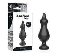 Addicted toys - anal sexual plug 13.6 cm negro