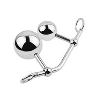 Plug Anal Bola anal y vaginal femenina, juguete sexual con gancho anal de doble enchufe Para Cinturón de castidad con bloqueo para mujeres