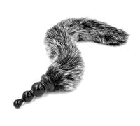 Plug Anal Bolas Anales con Cola de Zorro Artificial Sexy Cola de Zorro Plug Anal Bolas Dildo Próstata Punto G Estimulación Dilatador Anal SM Juego de Rol Fetiche Juguetes Sexuales