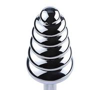 Plug Anal Butt Plug Metal Bolas Anales Bola Acero Inoxidable Anal Consolador Anal Plug Butt Plug Hecho de Dilatador Estimulador de Próstata Masturbación Bondage SM Juguete Sexual para Hombres