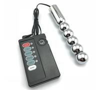 Plug Anal Choque eléctrico Metal Mini Jump Egg Bullet Body Massager Electro Anal Sex Toys Erótico Para Mujeres