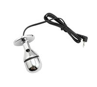 Plug Anal Choque eléctrico Metal Mini Jump Egg Bullet Body Massager Electro Anal Sex Toys Erótico Para Mujeres