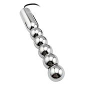 Plug Anal Choque eléctrico Metal Mini Jump Egg Bullet Body Massager Electro Anal Sex Toys Erótico Para Mujeres