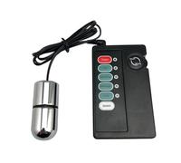 Plug Anal Choque eléctrico Metal Mini Jump Egg Bullet Body Massager Electro Anal Sex Toys Erótico Para Mujeres