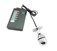 Plug Anal Choque eléctrico Metal Mini Jump Egg Bullet Body Massager Electro Anal Sex Toys Erótico Para Mujeres