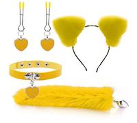 Plug Anal Collar con forma de corazón, cola de zorro, tapón Anal, horquilla con oreja de gato Sexy, diadema, juguete sexual, Kit Anal, Cosplay para parejas SM