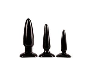 Plug anal colt set 3 entrenamiento anal, Ancho 195 mm, Longitud 115 mm, Profundidad 70 mm, Departamento Couple, Poids 0.403 Kg, Colores Negro