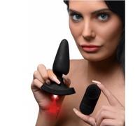 Plug anal con mando y luz