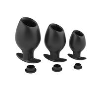 Plug anal con túnel 24/7 - Con tapón sellador extra Tamaño pequeño