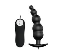Plug anal con vibración burbujas con control remoto