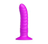 Plug anal con vibrador Twist púrpura