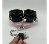 Plug Anal Conjunto de bondage de cuero de esponja con fetiche de cadena de metal Fetish BDSM Esposa Para Juguetes para mujeres para parejas para juegos para adultos