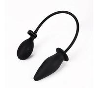 Plug Anal Consolador Anal inflable de gel de sílice suave, tapón Anal, masajeador sexual, juguete Para mujeres, hombres, Gay, vagina negra