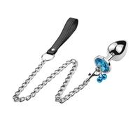 Plug Anal Crystal Heart Buttplug de acero inoxidable de acero inoxidable Campaña Anal Campanas de colgante Pargante Masajera de próstata SM Toyes de sexo erótico Para Mujeres