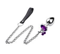 Plug Anal Crystal Heart Buttplug de acero inoxidable de acero inoxidable Campaña Anal Campanas de colgante Pargante Masajera de próstata SM Toyes de sexo erótico Para Mujeres