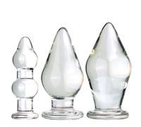 Plug anal de cristal extra grande con diámetro de 45/75/80 mm, consolador anal de cristal XXL, consolador de cristal, bolas anales, dilatador de ano, masajeador, masturbación anal, juguete sexual para