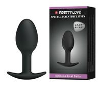 Plug anal de silicona negra de 6,5 cm con ancla, Ancho 80 mm, Longitud 140 mm, Profundidad 40 mm, Departamento Couple, Poids 0.075 Kg, Colores Negro