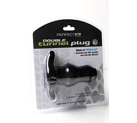 Plug Anal Double Tunnel L Negro Perfect Fit 726311