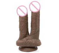 Plug Anal Enormes consoladores dobles, doble penetración, vagina y ano, pene suave con falo de doble cabeza, juguetes sexuales Para mujeres