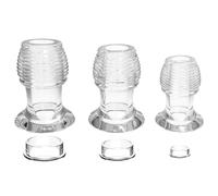 Plug Anal Espéculo de hilo hueco para mirar, cuentas anales, tapón Anal con tapón, túnel transparente, mujeres adultas, hombres, Gay