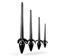 Plug anal extra largo con cola de perro anal butt plug anal dilos juego de rol juguete sexual para hombres dilatador anal SM masaje de próstata juguete sexual erótico para hombres mujeres parejas(Schw