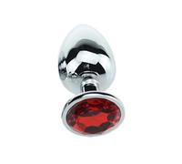 Plug Anal Gran oferta de cuentas de joyería de cristal Anal, estimulador de tapón anal de corazón, juguetes para adultos, consolador, joyería corporal de acero inoxidable