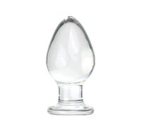 Plug Anal Gran tapón anal de cristal, bola para vagina, consolador Anal de cristal grande, cuentas, Juguetes sexuales para adultos Para, masturbador Gay para hombres y mujeres