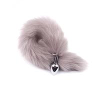 Plug Anal Juguetes anales con tapón Anal de cola de zorro para hombres y mujeres, tapón Anal liso de acero inoxidable, estimulador de productos para adultos, accesorios sexuales