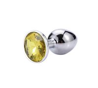 Plug Anal Juguetes sexuales Mini redondo de acero inoxidable, tapón Anal de cristal, parte inferior plana, cola pequeña Para, productos para hombres y mujeres desmontables