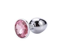 Plug Anal Juguetes sexuales Mini redondo de acero inoxidable, tapón Anal de cristal, parte inferior plana, cola pequeña Para, productos para hombres y mujeres desmontables